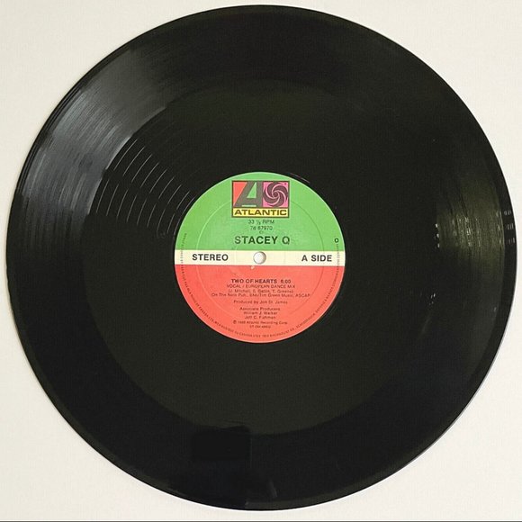 Stacey Q TWO OF HEARTS European Mix VINYL RECORD 1986 CANADA 1st Ed. 36Yrs! RARE - Picture 3 of 8